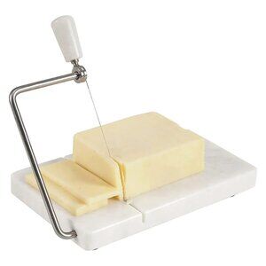 Artreestry Handmade Marble Cheese Slicer with Replacement Wires